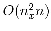 $O(n_x^2 n)$