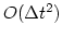 $O(\Delta t^2)$