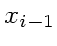 $x_{i-1}$